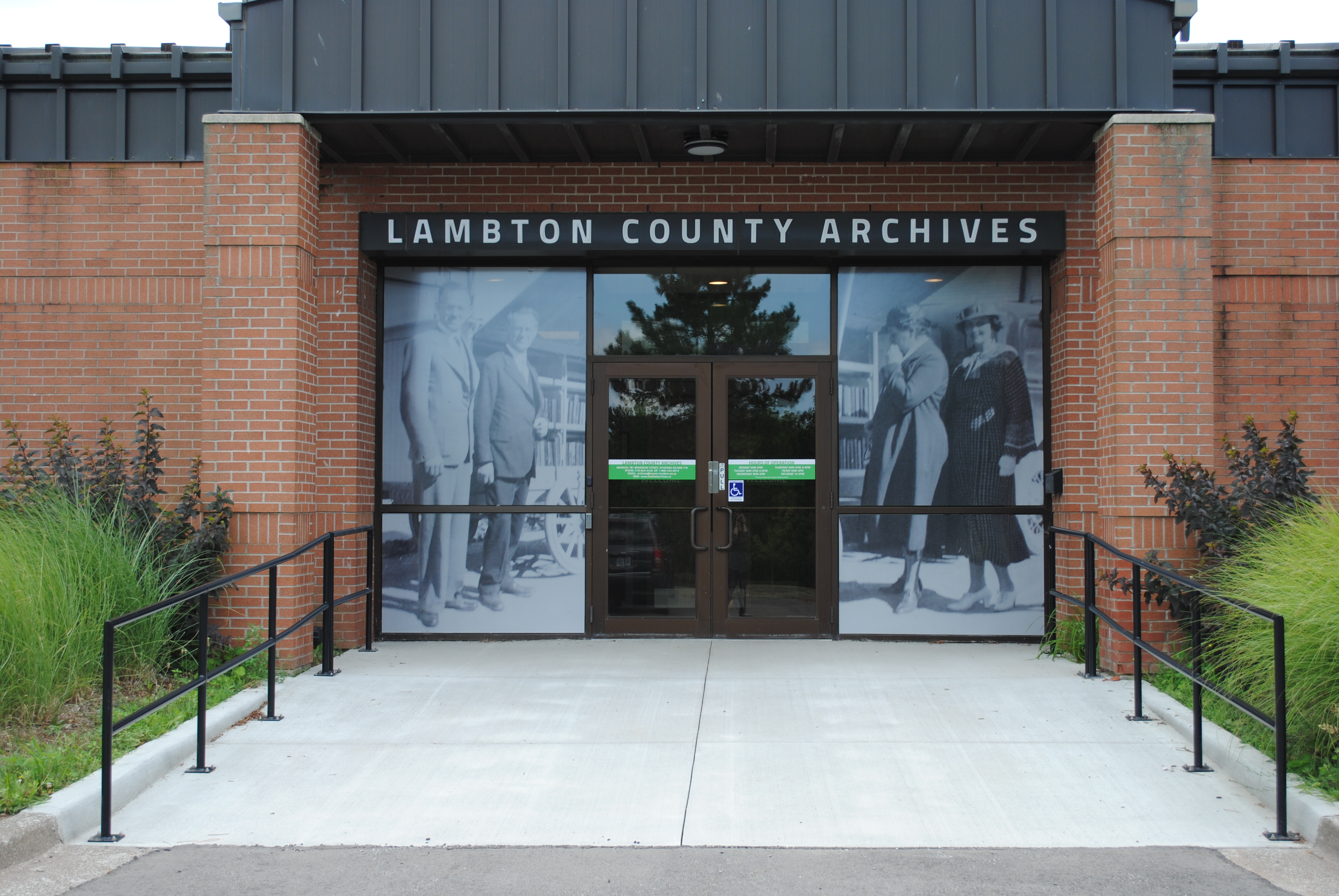 Lambton County Archives entrance